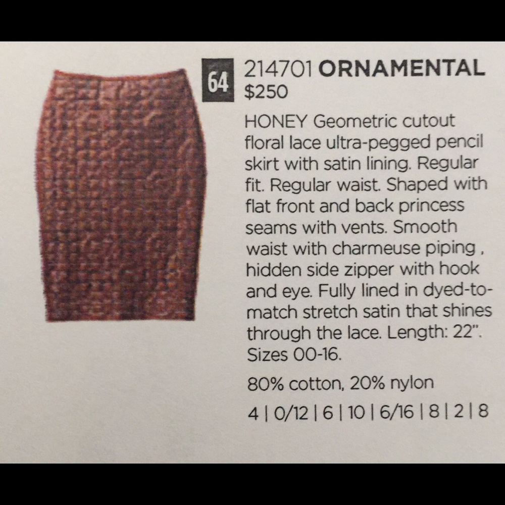Geometric Cutout Lace Skirt